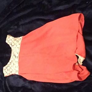 A tank top coral first picture is the front